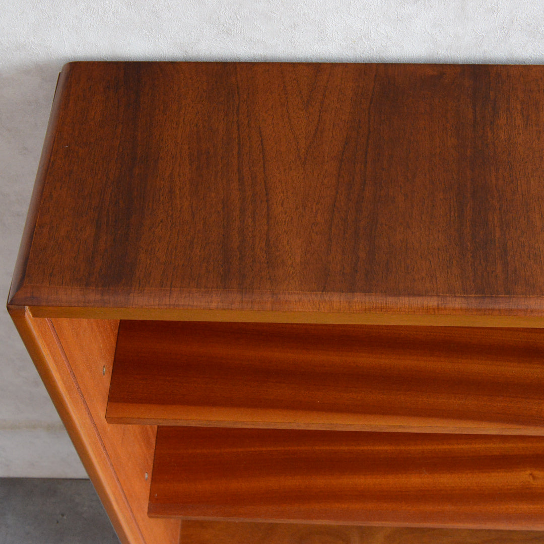 ミッドセンチュリー ヴィンテージ　ガラスキャビネット 96(天板剥離再塗装済）