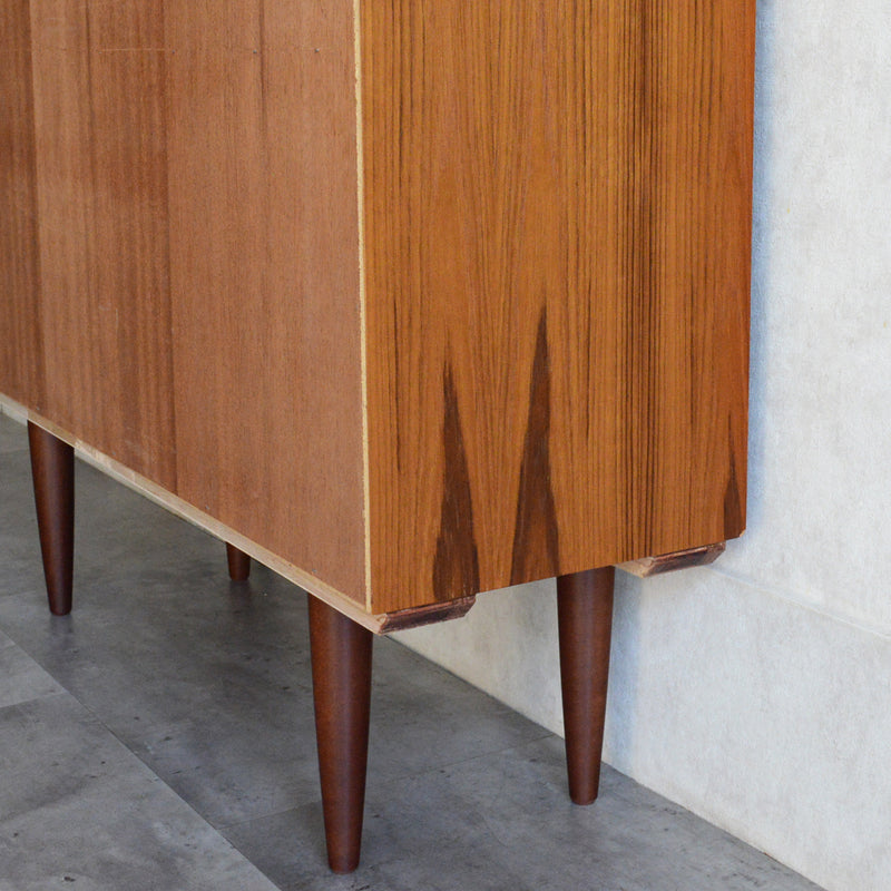 M様予約商品　デンマークヴィンテージ チークシェルフ(ガラス戸付）P-15