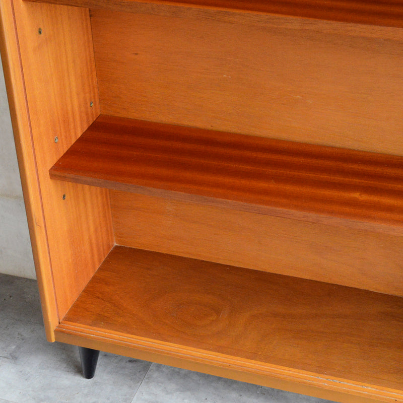 ミッドセンチュリー ヴィンテージ　ガラスキャビネット 96(天板剥離再塗装済）