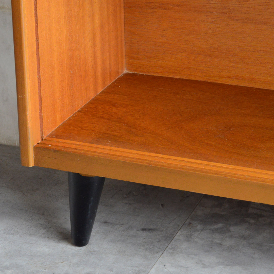 ミッドセンチュリー ヴィンテージ　ガラスキャビネット 96(天板剥離再塗装済）