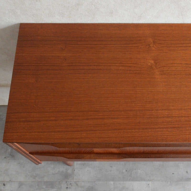 デンマーク ヴィンテージ チーク２段チェスト 6-42