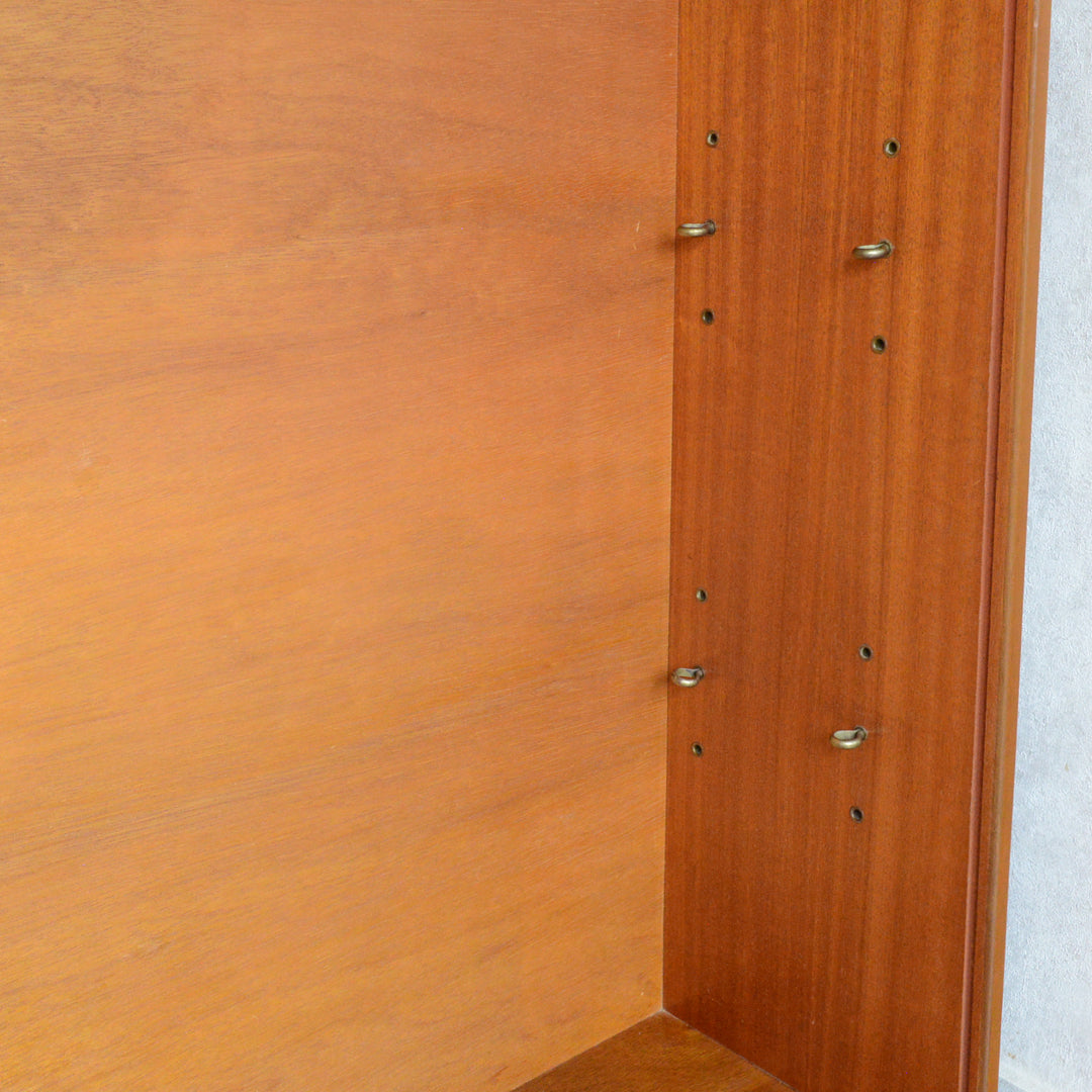 ミッドセンチュリー ヴィンテージ　ガラスキャビネット 96(天板剥離再塗装済）