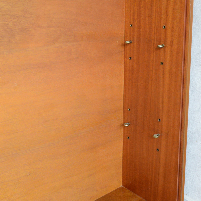 ミッドセンチュリー ヴィンテージ　ガラスキャビネット 96(天板剥離再塗装済）