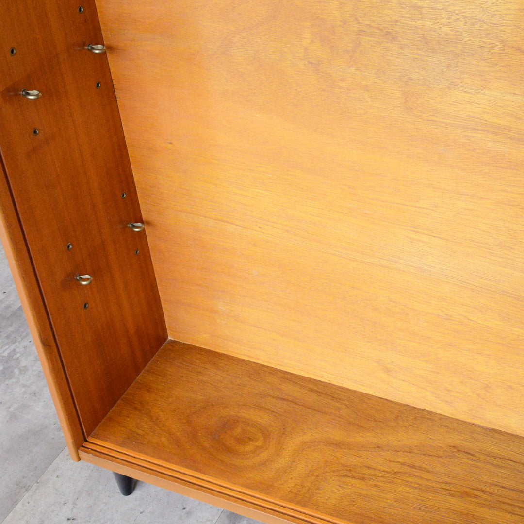 ミッドセンチュリー ヴィンテージ　ガラスキャビネット 96(天板剥離再塗装済）