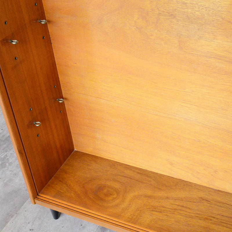 ミッドセンチュリー ヴィンテージ　ガラスキャビネット 96(天板剥離再塗装済）