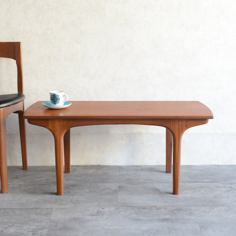 60S チーク ローテーブル 42(天板剥離再塗装済）