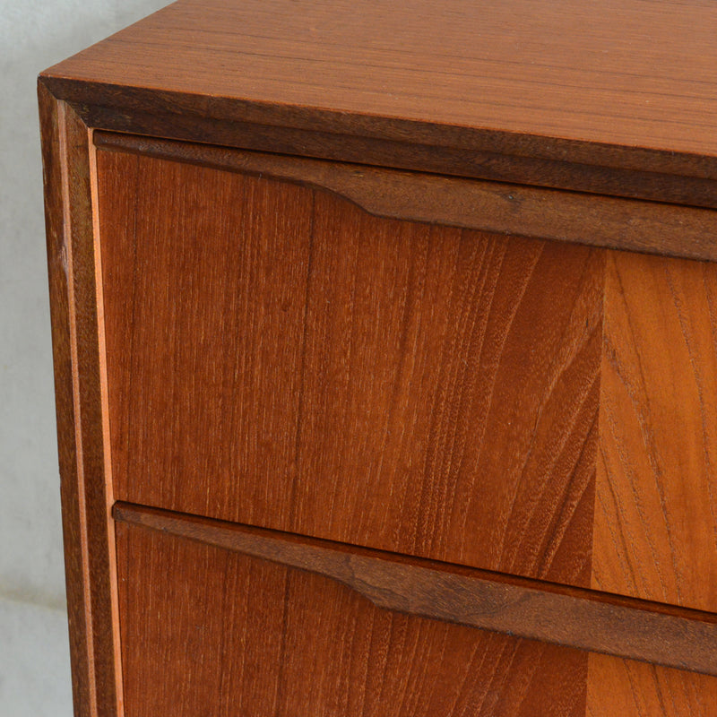 デンマーク ヴィンテージ チーク２段チェスト 6-42