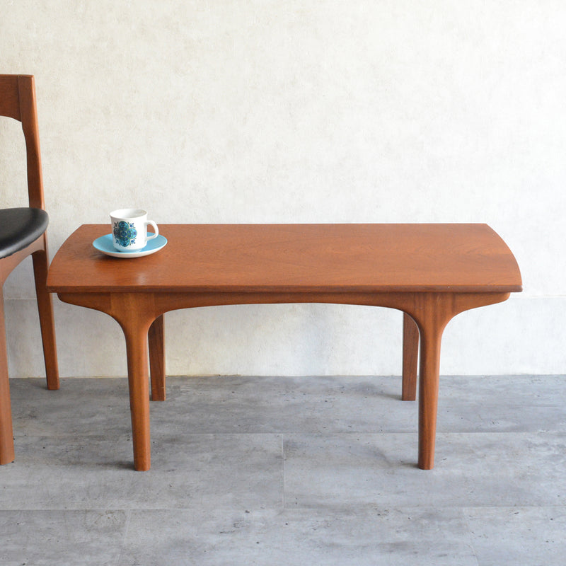 60S チーク ローテーブル 42(天板剥離再塗装済）