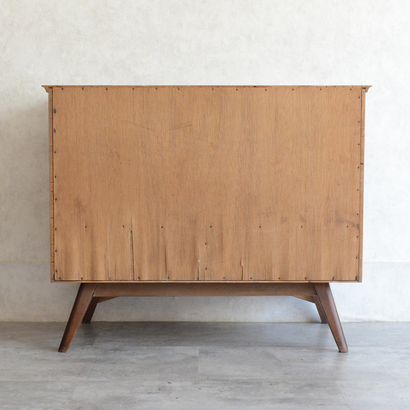 60s ヴィンテージ ガラスキャビネット 93(抽斗付き）