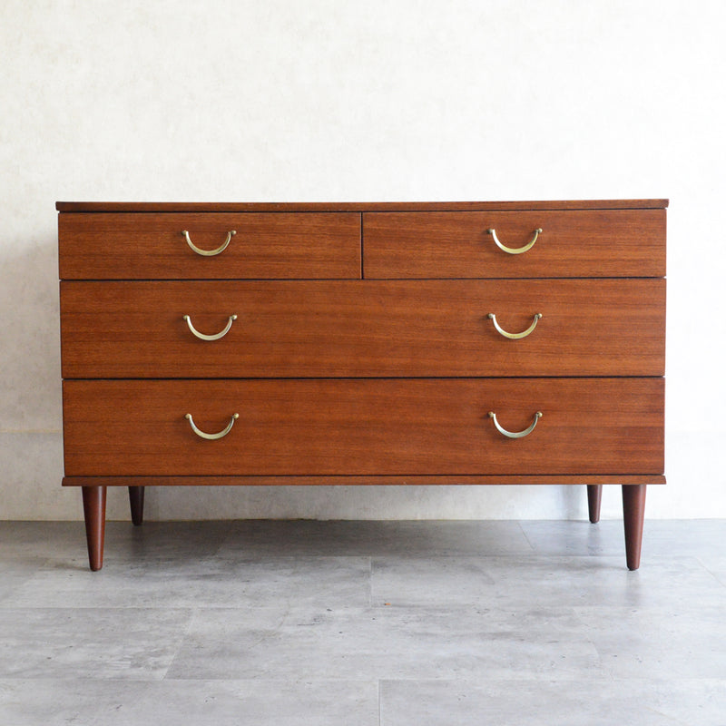 Meredew メレデュー 3段チェスト/ショートサイドボード18(天板剝離再塗装済）