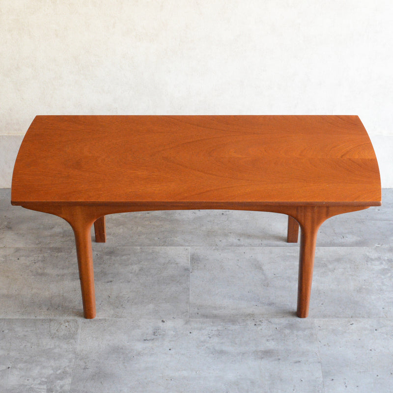 60S チーク ローテーブル 42(天板剥離再塗装済）