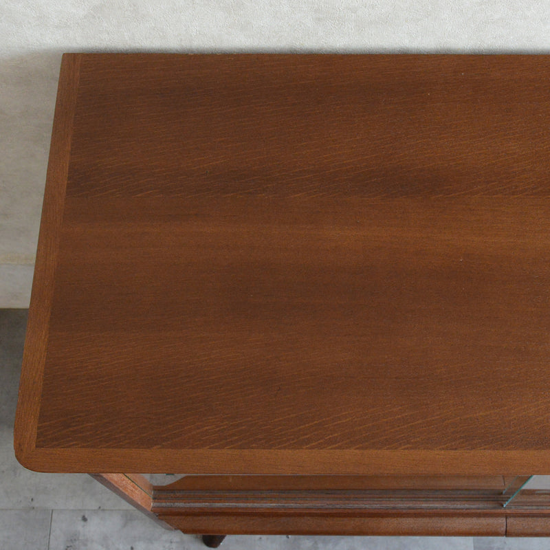 60s ヴィンテージ ガラスキャビネット 93(抽斗付き）