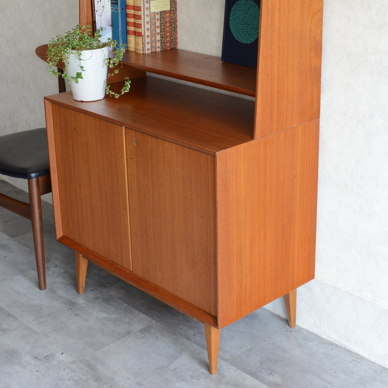 デンマーク ヴィンテージ オープンキャビネット 5-28(抽斗付・オイル仕上）