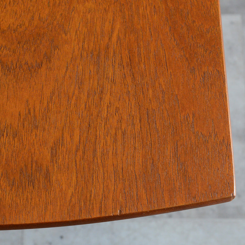 60S チーク ローテーブル 42(天板剥離再塗装済）