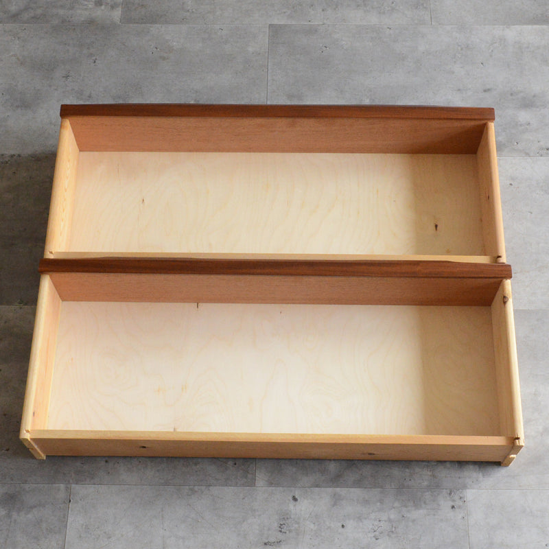 デンマーク ヴィンテージ チーク２段チェスト 6-42