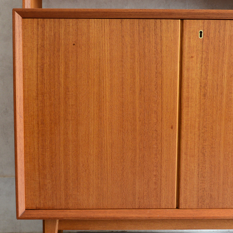 デンマーク ヴィンテージ オープンキャビネット 5-28(抽斗付・オイル仕上）