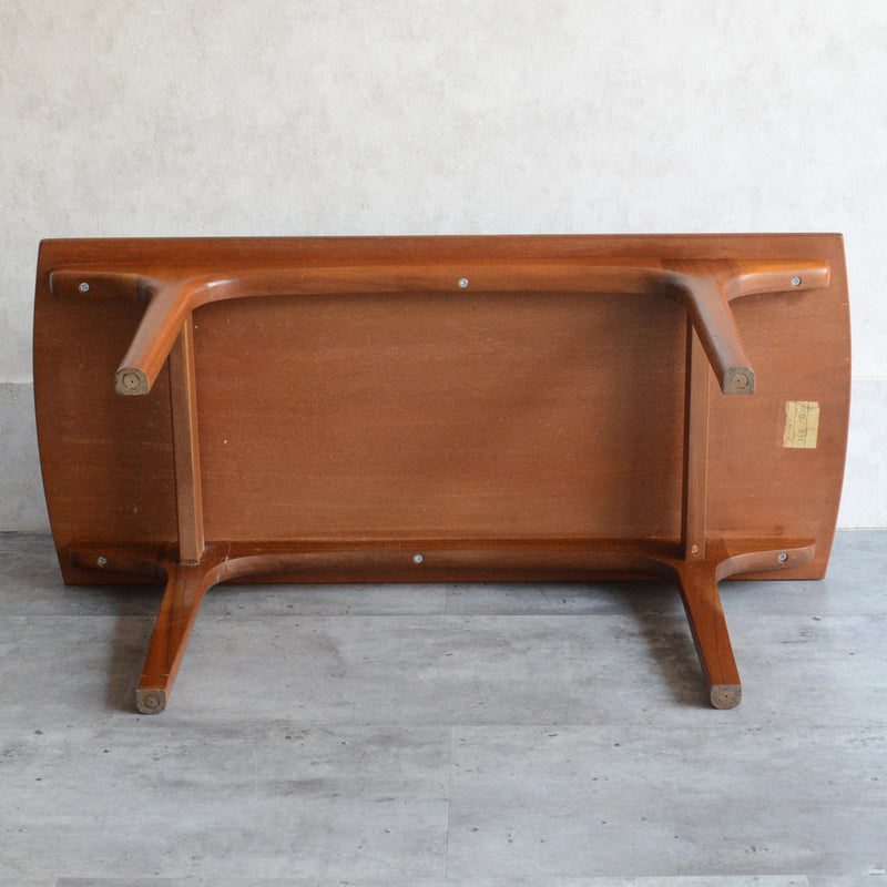 60S チーク ローテーブル 42(天板剥離再塗装済）