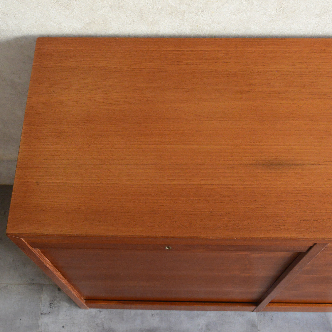 デンマークヴィンテージ  ロールアップ ファイルキャビネット5-165(鍵付）