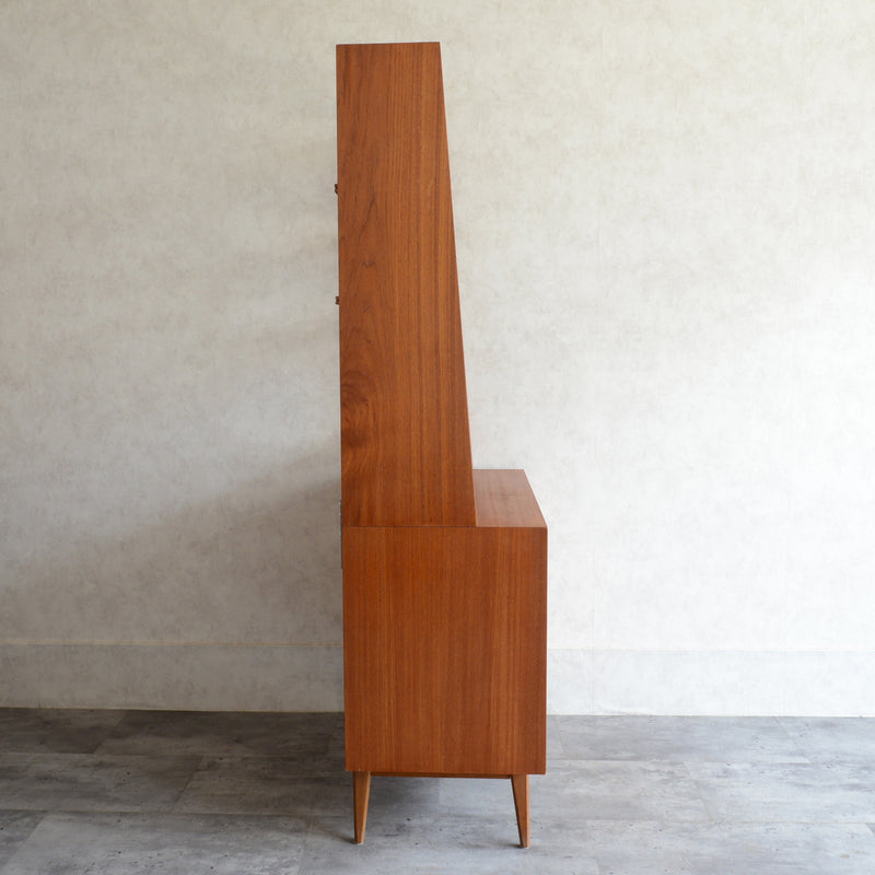 デンマーク ヴィンテージ オープンキャビネット 5-28(抽斗付・オイル仕上）