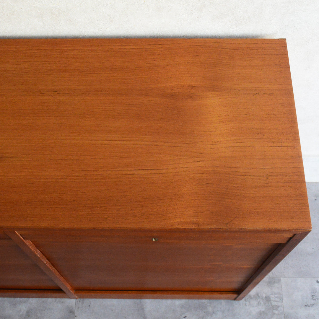 デンマークヴィンテージ  ロールアップ ファイルキャビネット5-165(鍵付）