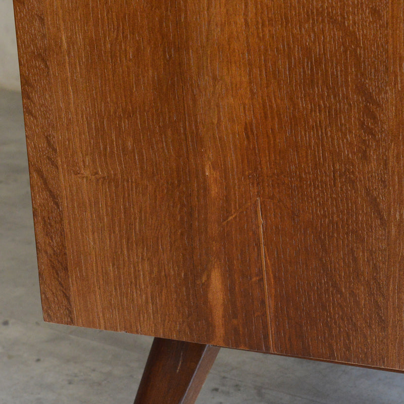 60s ヴィンテージ ガラスキャビネット 93(抽斗付き）