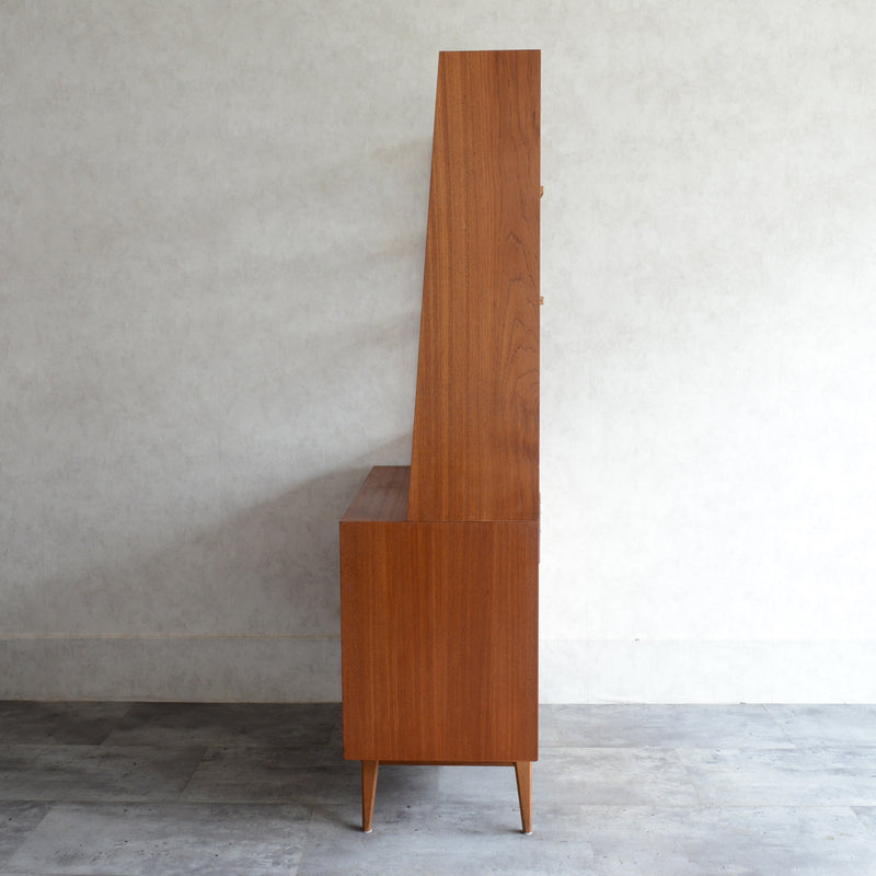 デンマーク ヴィンテージ オープンキャビネット 5-28(抽斗付・オイル仕上）