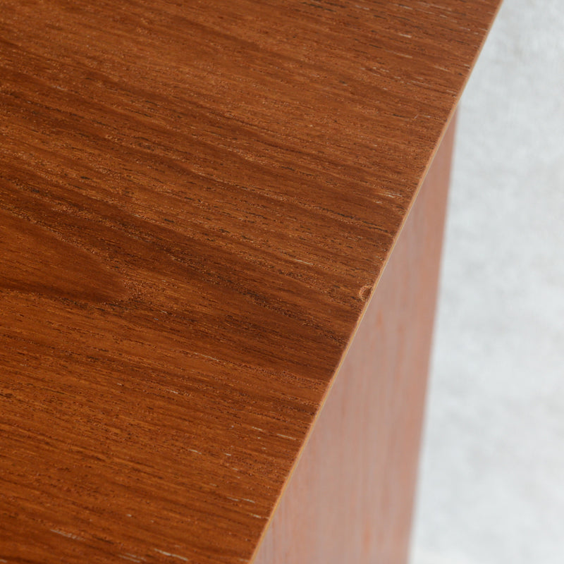 60s チークガラスキャビネット 46(木扉付）