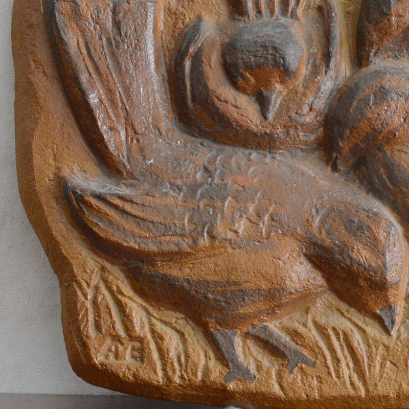 Soholmスーホルム　雀　陶板　 PX-9