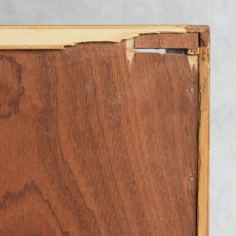 デンマークヴィンテージ　バンビ チークガラスキャビネット6-68