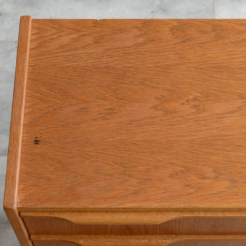 デンマークヴィンテージ  オーク３段チェスト5-26 (ウッドオイル仕上）