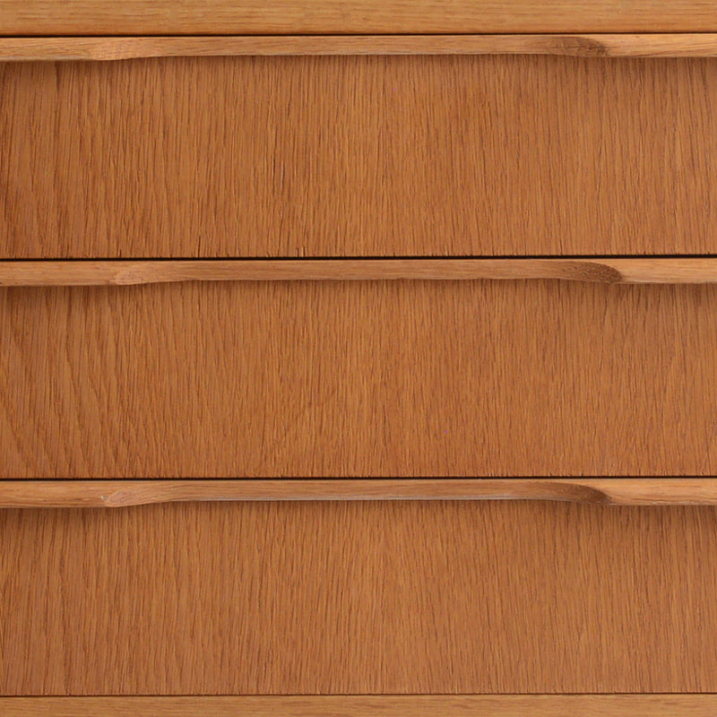 デンマークヴィンテージ  オーク３段チェスト5-26 (ウッドオイル仕上）