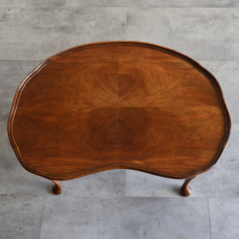 クラシック マホガニー キドニーシェイプテーブル 19