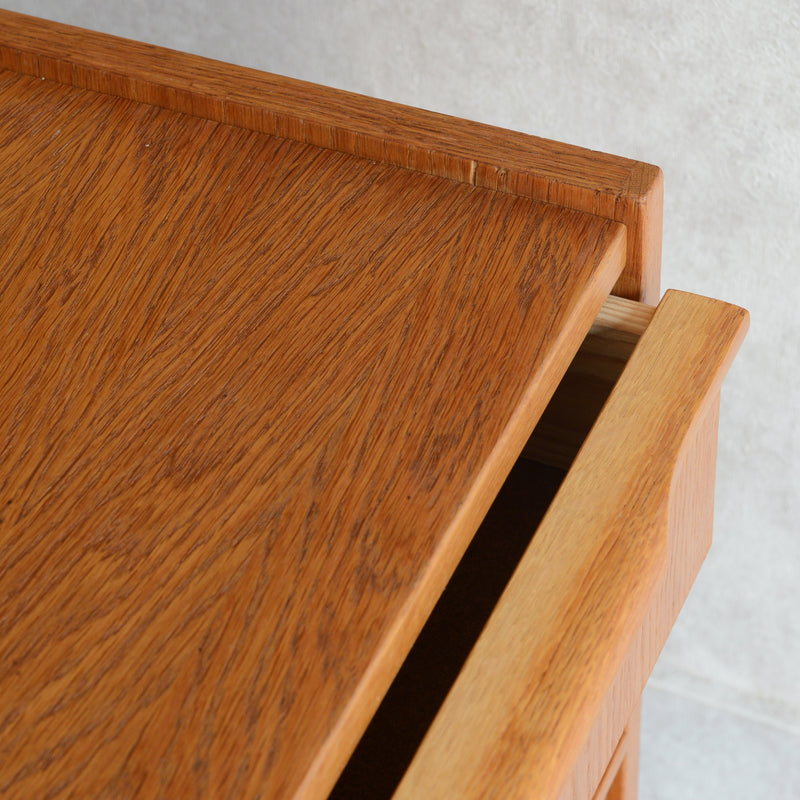 デンマークヴィンテージ  オーク３段チェスト5-26 (ウッドオイル仕上）