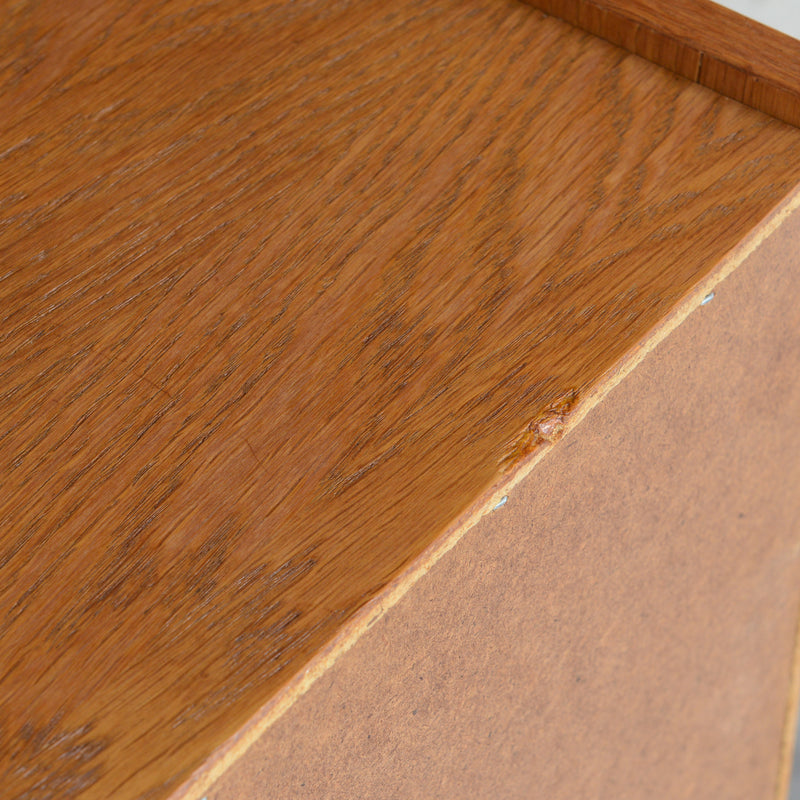 デンマークヴィンテージ  オーク３段チェスト5-26 (ウッドオイル仕上）