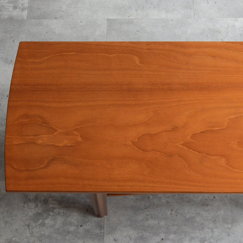 Sutcliffe サトクリフ チーク ローテーブル 65（ラタン棚付）