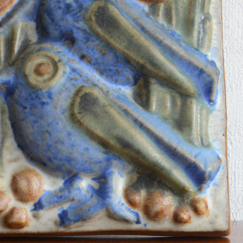 Michael Andersenミケルアナセン　青い鳥　陶板　 PX-12