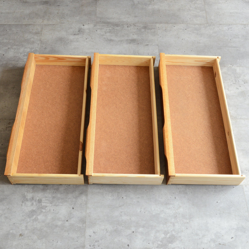 デンマークヴィンテージ  オーク３段チェスト5-26 (ウッドオイル仕上）