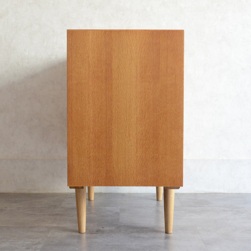 デンマーク ヴィンテージ  抽斗付 オークキャビネット 5-119