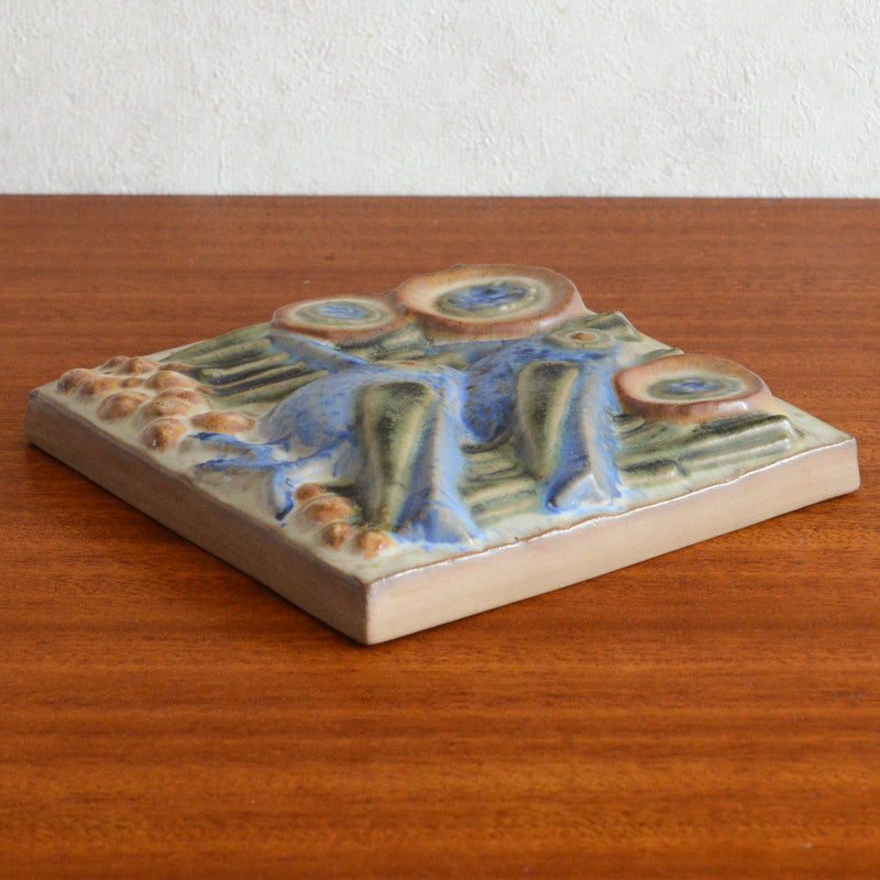 Michael Andersenミケルアナセン　青い鳥　陶板　 PX-12