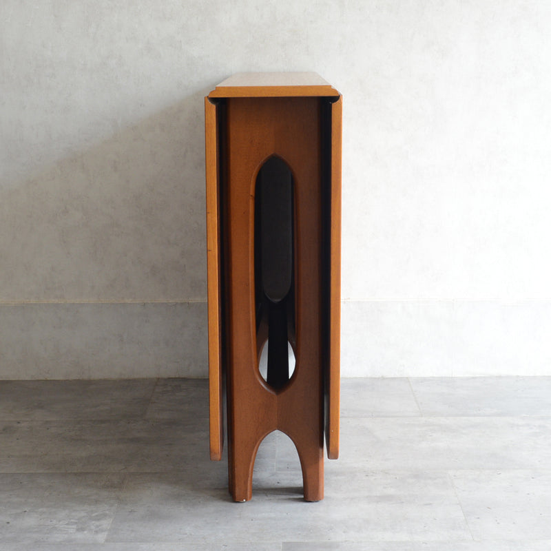 Jentique ジェンティーク　ゲートレッグ ダイニングテーブル 22 (天板剝離再塗装済）