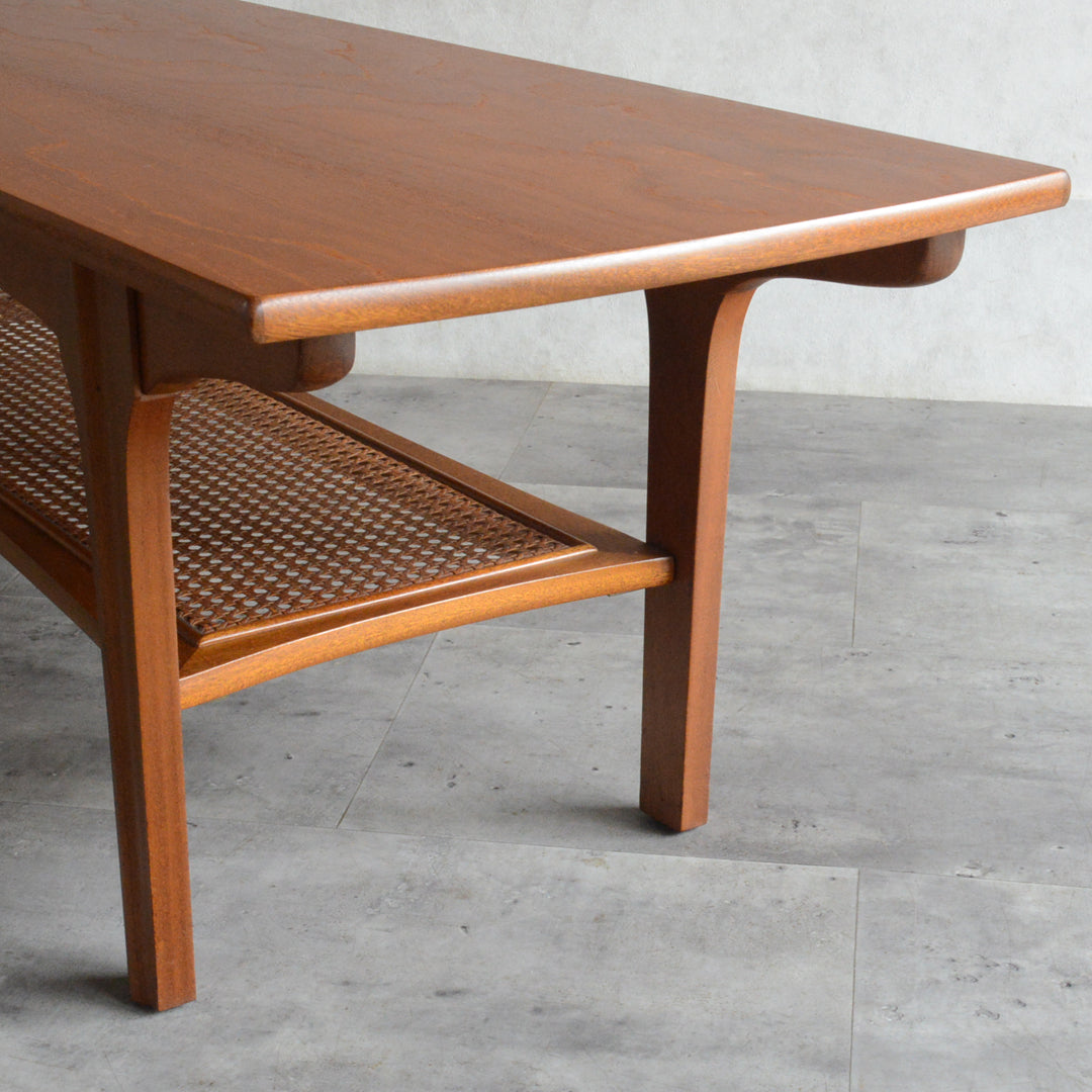 Sutcliffeサトクリフ チークローテーブル65（ラタン棚付） – Rowan.inc