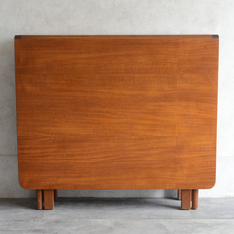 Jentique ジェンティーク　ゲートレッグ ダイニングテーブル 22 (天板剝離再塗装済）