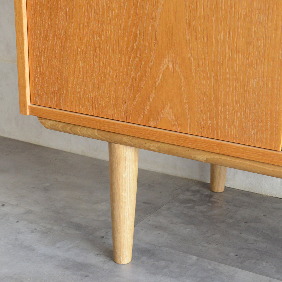 デンマーク ヴィンテージ  抽斗付 オークキャビネット 5-119