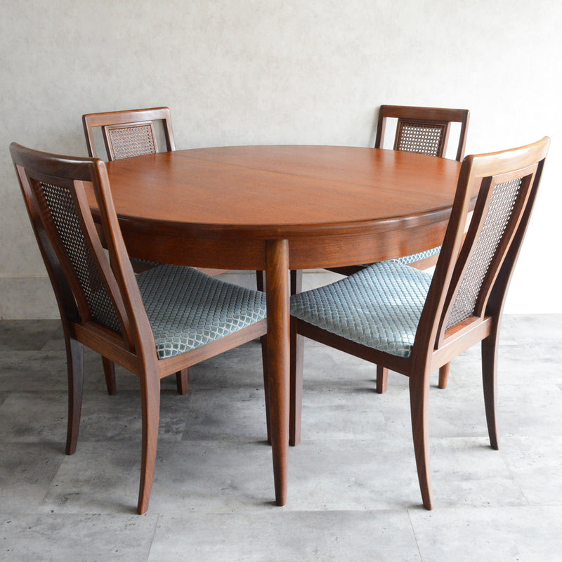 G-PLAN ジープラン エクステンション ラウンドテーブル88 (天板剥離再塗装）