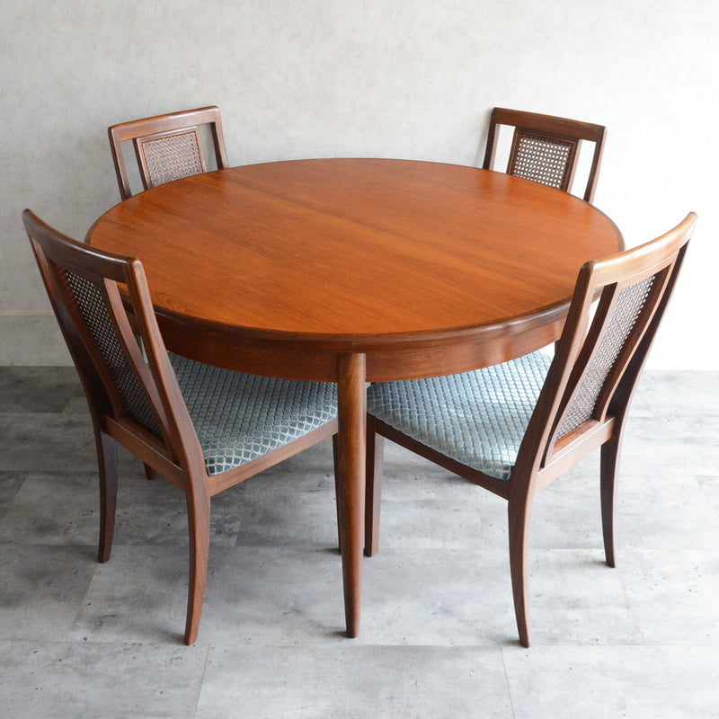 G-PLAN ジープラン エクステンション ラウンドテーブル88 (天板剥離再塗装）