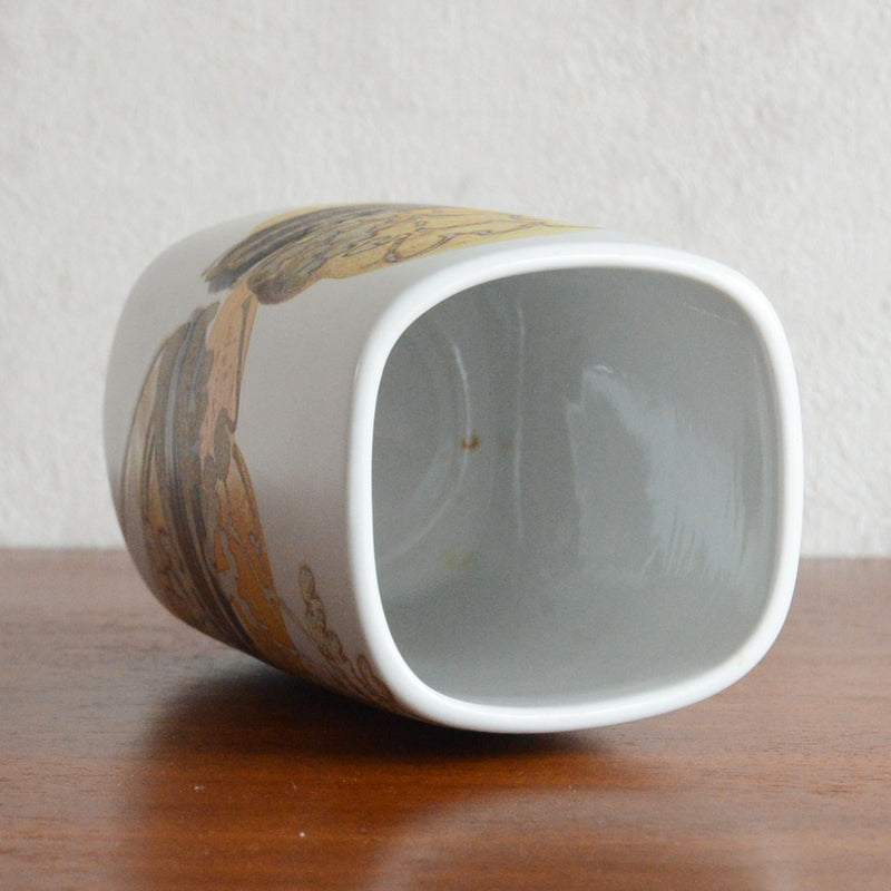 Royal Copenhagen ロイヤルコパンハーゲン Siena  シエナ　フラワーベース/花瓶　角　 PX-15