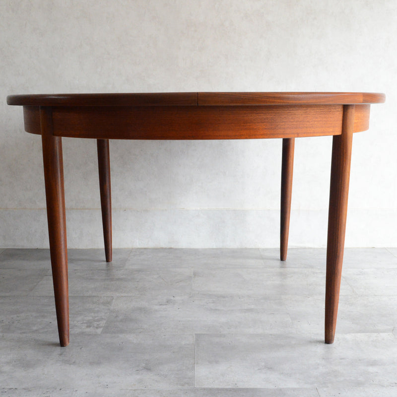 G-PLAN ジープラン エクステンション ラウンドテーブル88 (天板剥離再塗装）