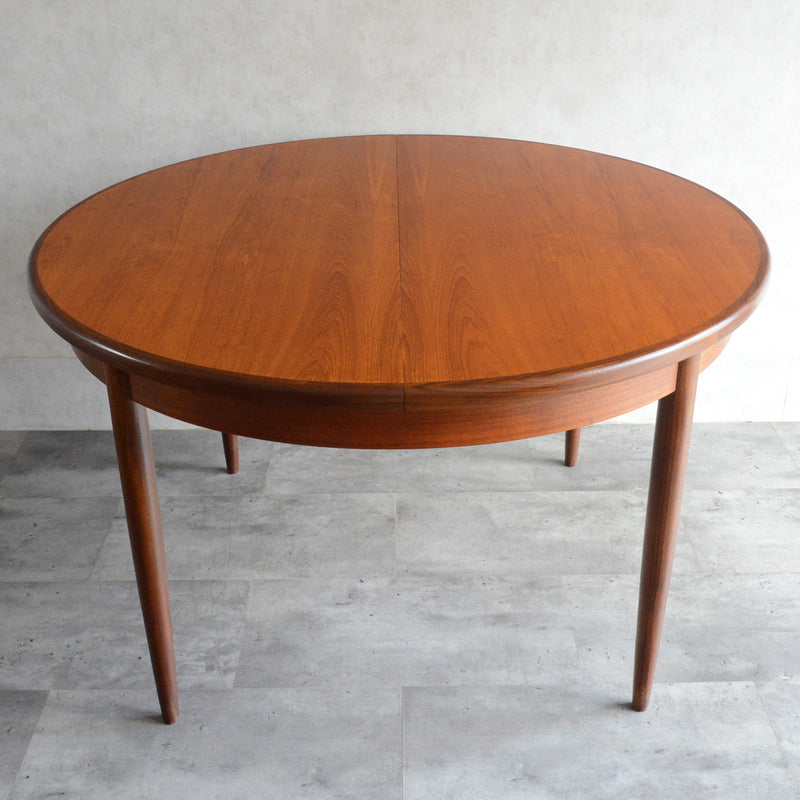 G-PLAN ジープラン エクステンション ラウンドテーブル88 (天板剥離再塗装）