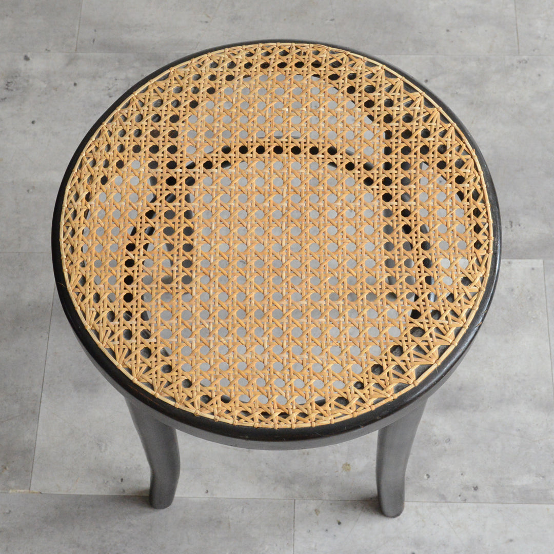 Thonet ラタン編み円形スツール Thonet ラタン編み円形スツール THONET STOOL - atelier27