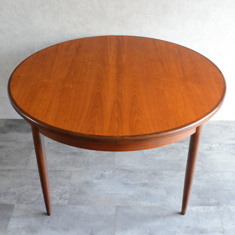 G-PLAN ジープラン エクステンション ラウンドテーブル88 (天板剥離再塗装）